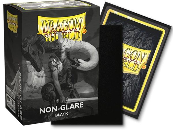 Dragon Shield – 100 protège-cartes standard Mat Non-glare - Noir V2 – Image 3