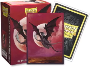Dragon Shield - Brushed Art Sleeves - Valentines 2024 - Standard Size