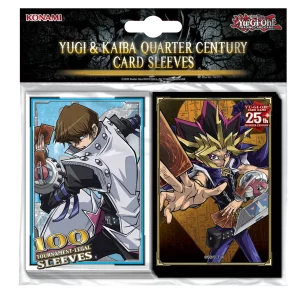 Lot de 2 paquets de 50 protège-cartes - Yugi & Kaiba Quarter Century