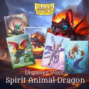 Dragon Shield - 100 protège-cartes Standard Art Dual Mat - Spirit Animal Dragons