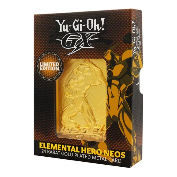 Yu-Gi-Oh ! Elemental Hero Neos Lingot plaqué or 24K