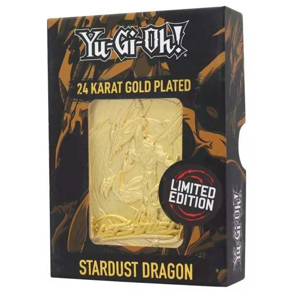 Yu-Gi-Oh ! Stardust Dragon Lingot plaqué or 24K