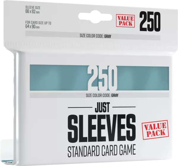 Gamegenic - 250 Just Sleeves - Value Pack Clear