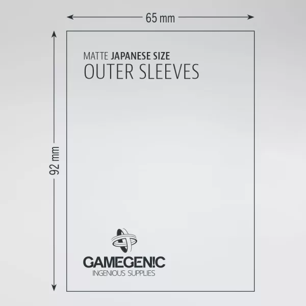 Gamegenic - 60 Outer Sleeves Matte : Japanese Size – Image 2