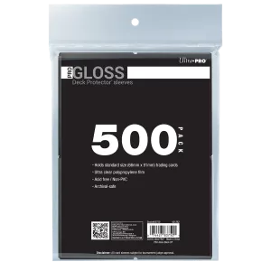Ultra Pro - PRO-Gloss Standard Deck Protector Sleeves Bundle (500pcs)
