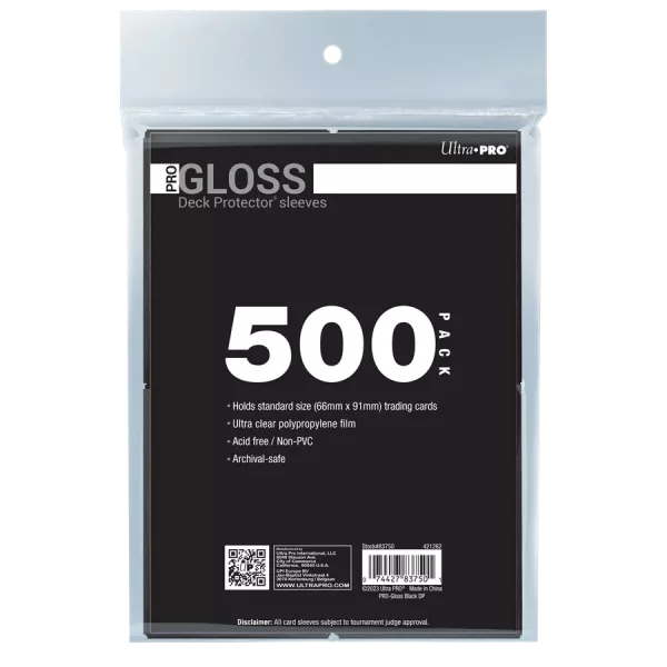 Ultra Pro - PRO-Gloss Standard Deck Protector Sleeves Bundle (500pcs)