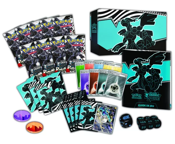 Pokémon : Coffret Dresseur d’élite Écarlate et Violet – EV 10.5 Foudre Noire et Flamme Blanche – Image 3