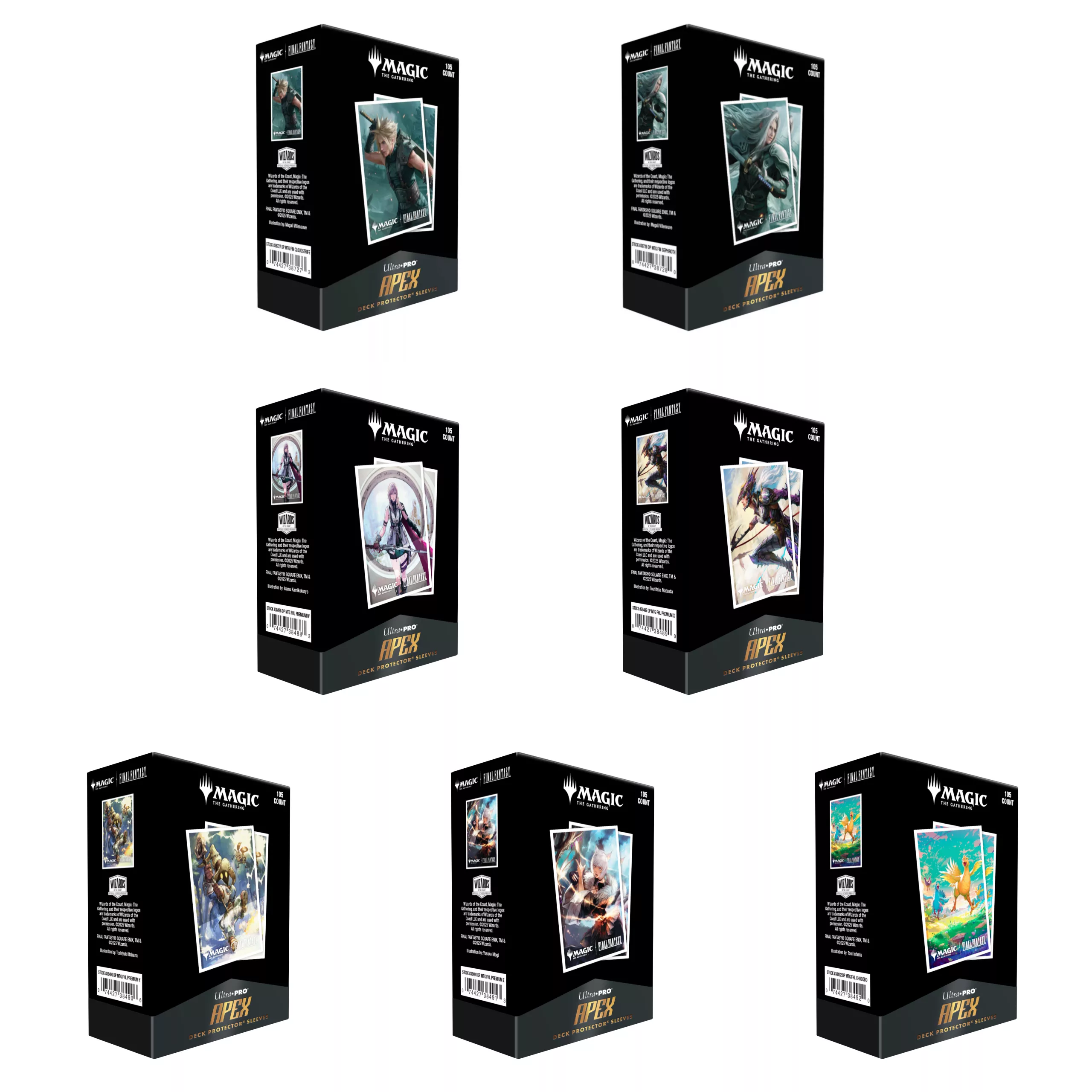 Ultra Pro - Magic: The Gathering - 105 Apex Sleeves - Universes Beyond: Final Fantasy