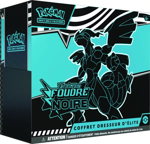 Pokémon : Coffret Dresseur d’élite Écarlate et Violet – EV 10.5 Foudre Noire et Flamme Blanche – Image 2