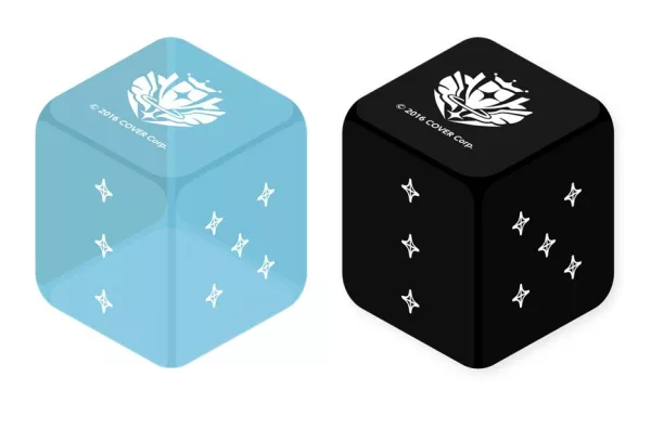 hololive – Set de 2 dés - Bleu clair & Noir