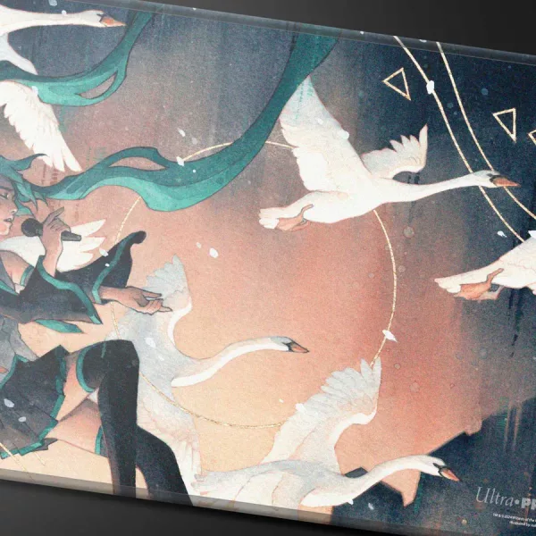Ultra Pro - Hatsune Miku - Secret Lair - Stitched Edge Playmat for Magic: The Gathering - (Winter) Swan Song – Image 3