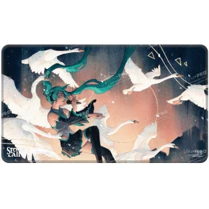 Ultra Pro - Hatsune Miku - Secret Lair - Stitched Edge Playmat for Magic: The Gathering - (Winter) Swan Song