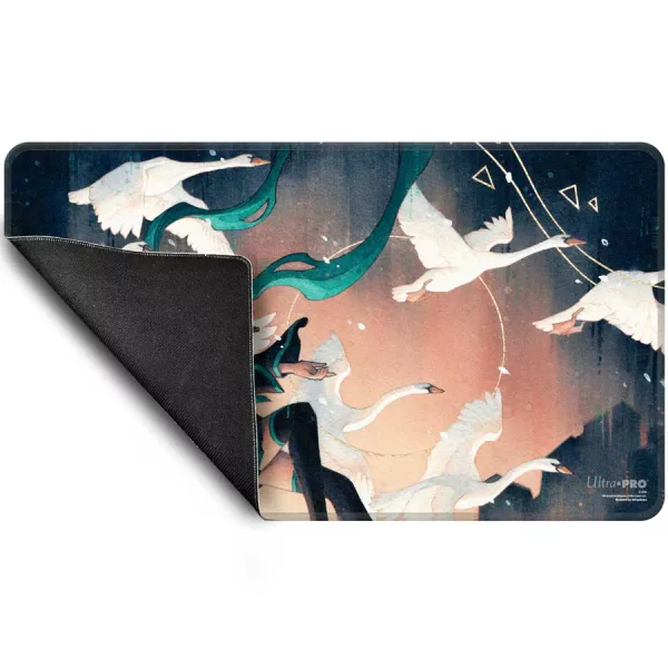 Ultra Pro - Hatsune Miku - Secret Lair - Stitched Edge Playmat for Magic: The Gathering - (Winter) Swan Song – Image 2