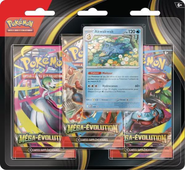 Pokémon – ME01 Méga-Évolution – Pack Blister de 3 Boosters – Image 2