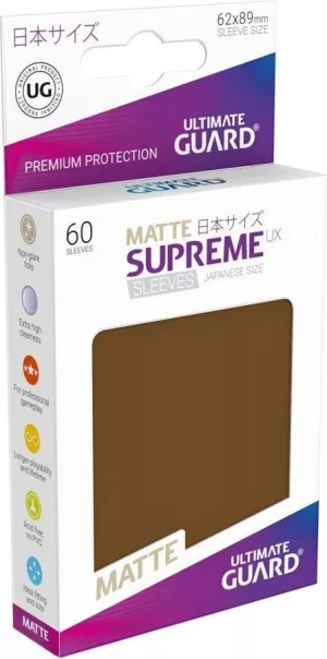 Ultimate Guard – Supreme UX Matte – 60 Sleeves – Japanese Size