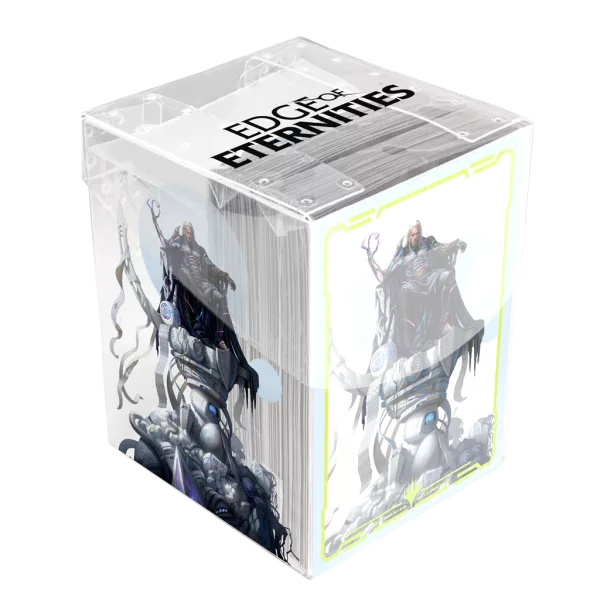 Ultra Pro – Magic: The Gathering – Edge of Eternities – 100 Protèges-Cartes + Boîte – Tezzeret, Cruel Captain