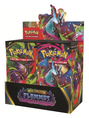 Pokémon – ME02 Méga-Évolution - Flammes Fantasmagoriques – Boîte de 36 Boosters