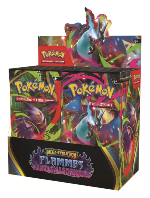 Pokémon – ME02 Méga-Évolution - Flammes Fantasmagoriques – Boîte de 36 Boosters