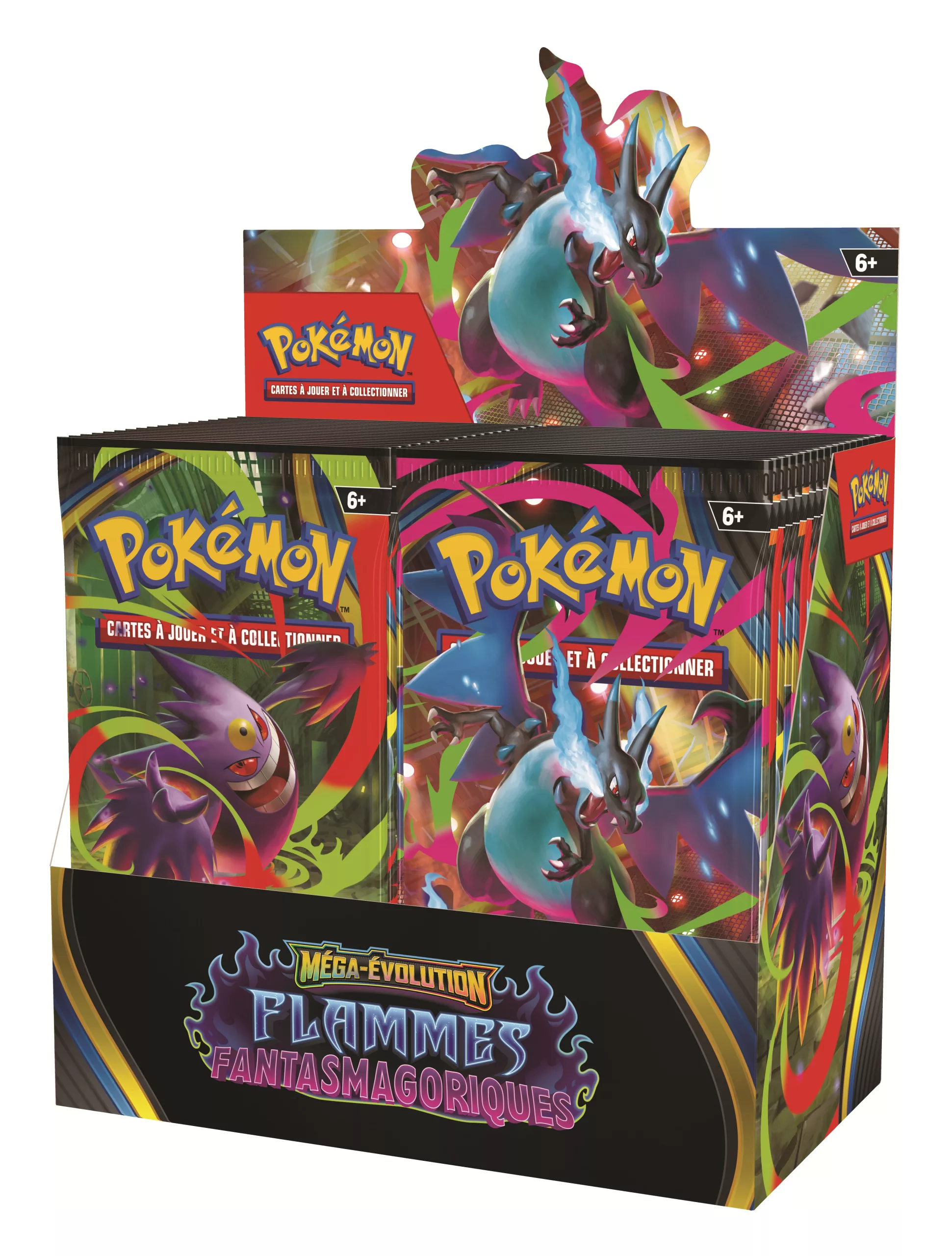 Pokémon – ME02 Méga-Évolution - Flammes Fantasmagoriques – Boîte de 36 Boosters