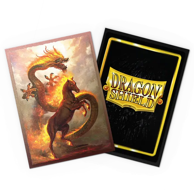 Dragon Shield – 100 Matte Dual Art Sleeves – Fire Horse 2026 – Standard Size – Image 2