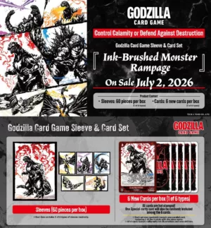 Godzilla Card Game - Sleeve & Card Set "Ink-Brushed Monster Rampage"