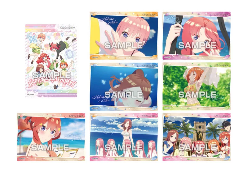 The Quintessential Quintuplets – Clear Card Collection Gum Vol.5 (First Press Edition) – Boîte de 16 Boosters – Image 5
