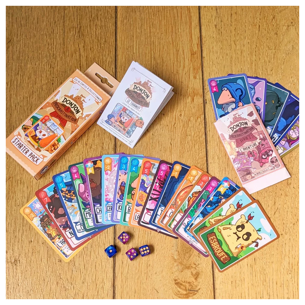 Donjon & Procrastination JCC – Serie I L’Aventure – Starter Pack 2 joueurs – Image 2