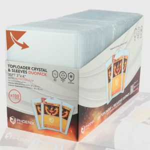 Toploader Crystal & Sleeves DUOPACK avec film de protection – Boîte de 100 pièces
