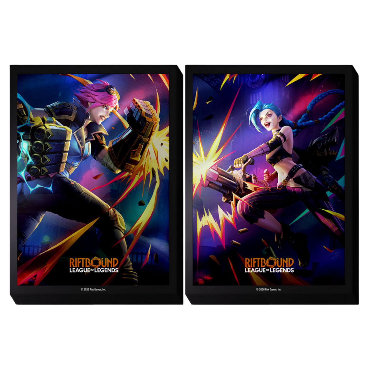 Riftbound: League of Legends TCG - Vendetta – Art Sleeves 100 Pack - "Vi vs Jinx"