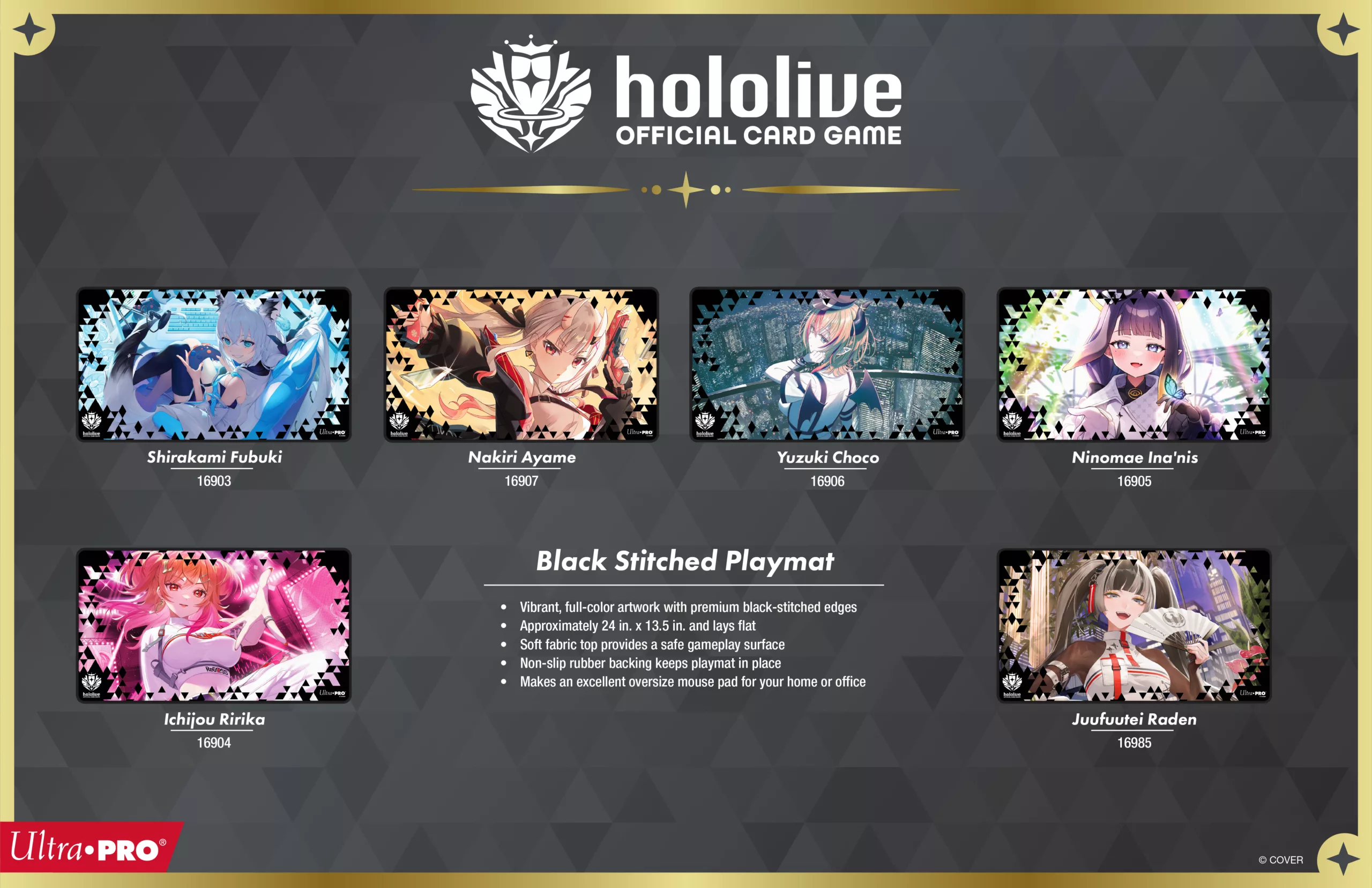 Ultra Pro – Tapis de Jeu Premium – hololive OFFICIAL CARD GAME